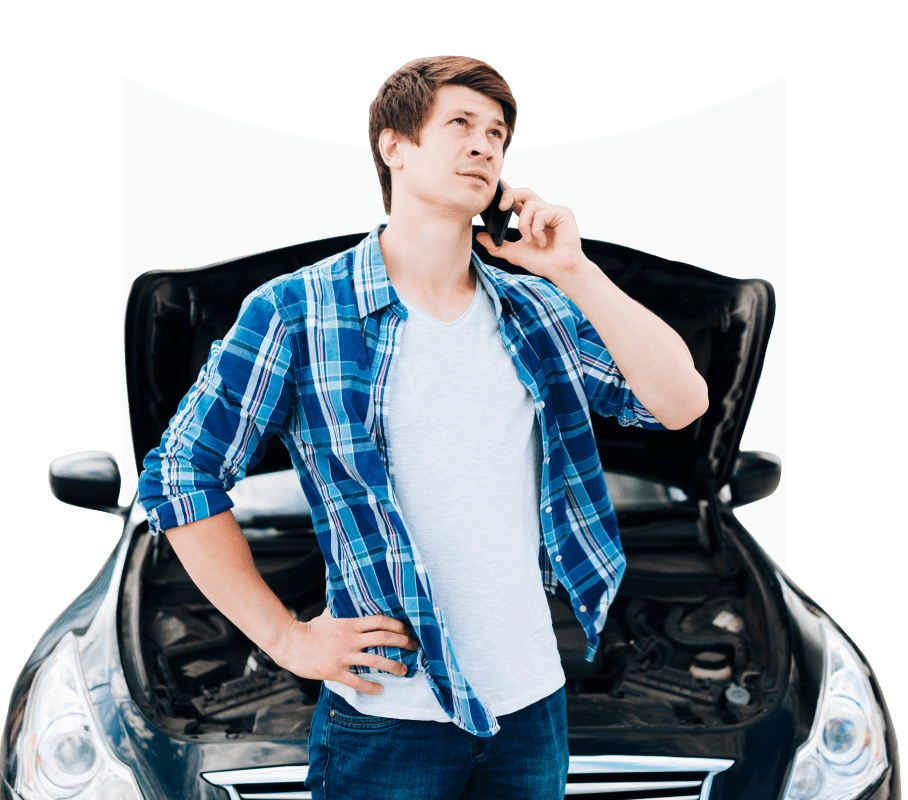Driver calling for roadside assistance